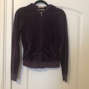 Lightly worn Juicy Couture full zip velour zip up